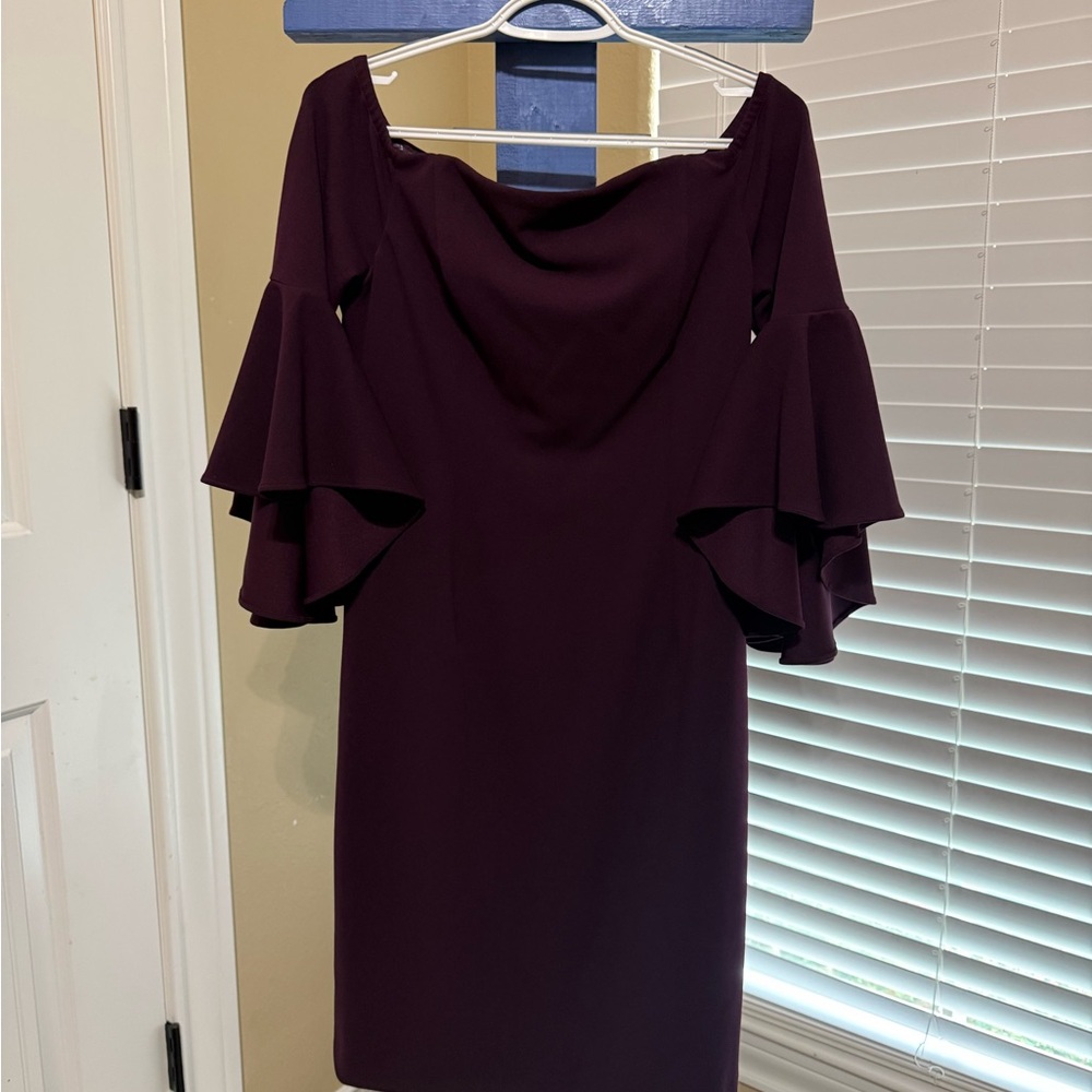 Calvin Klein Plum Long Sleeve Dress